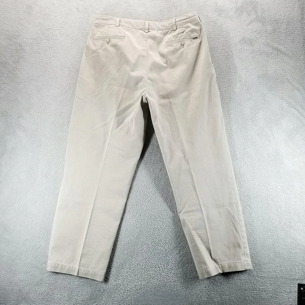 Polo Ralph Lauren Pants‎ Mens 36x30 Beige Pleated Chino Classic Baggy Trousers